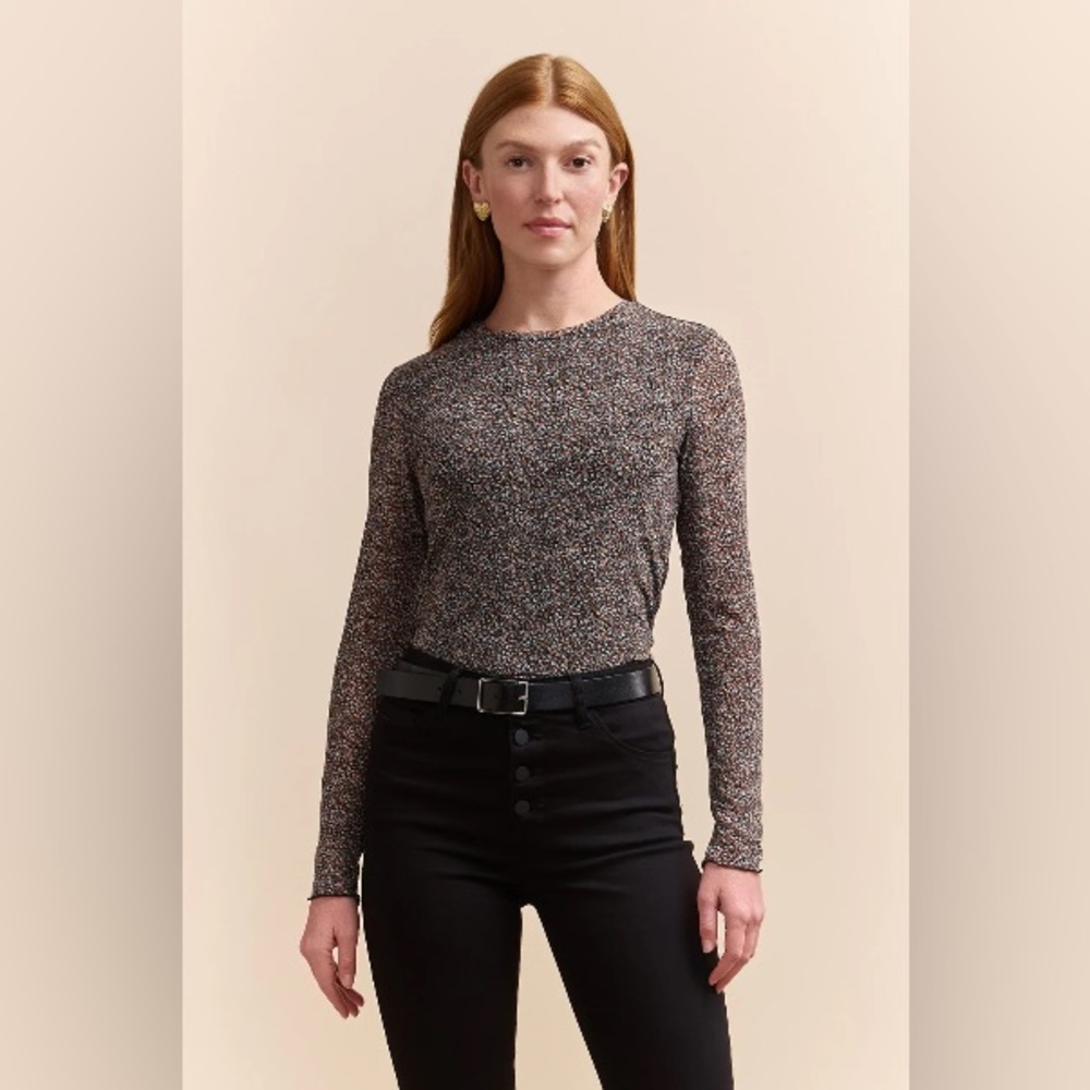 NWT Tristan PRINTED MICRO MESH TOP